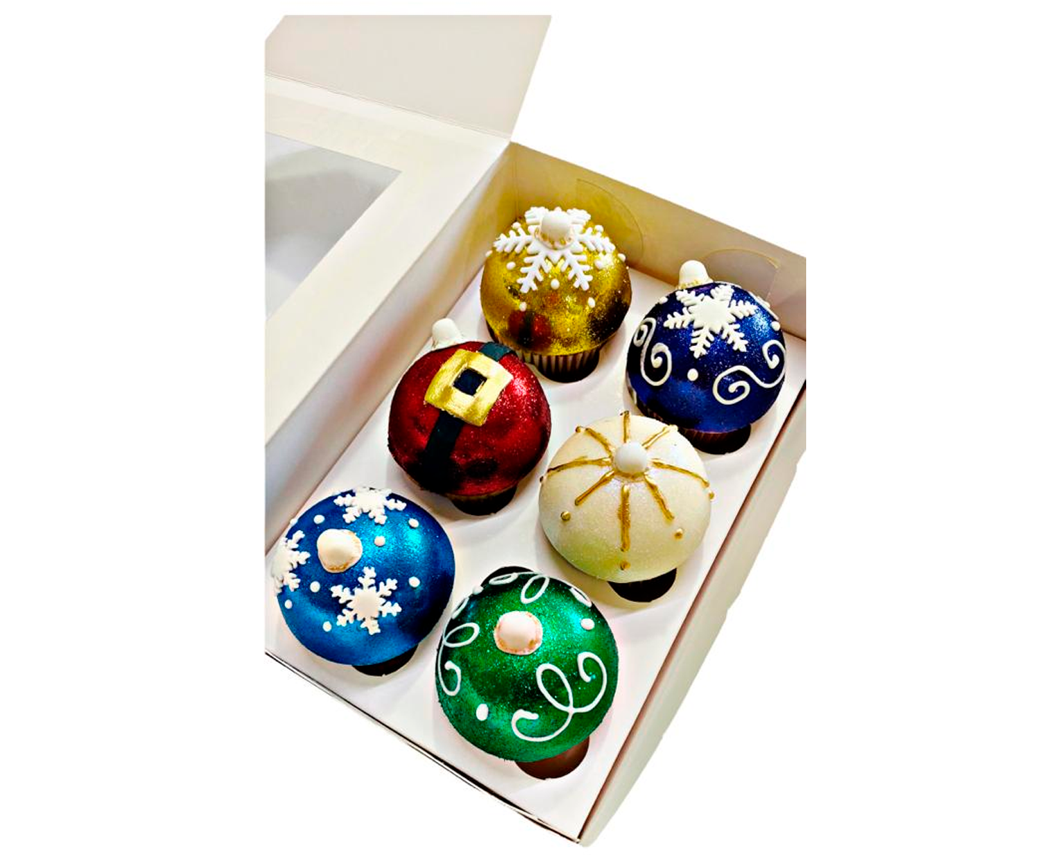 Cupcakes Navideños – 6 piezas