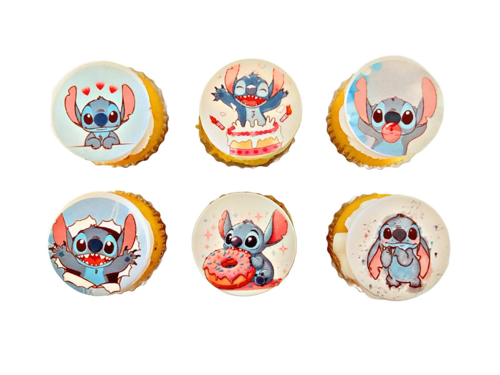 Cupcakes Impresos – 6 piezas