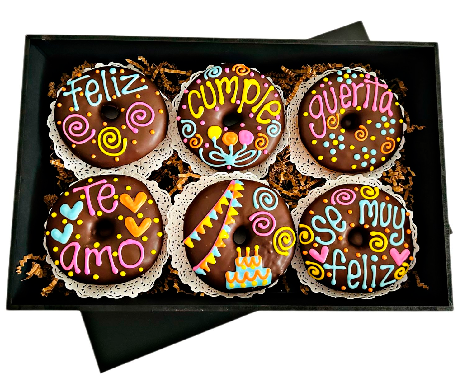Six de Donas con Chocolate