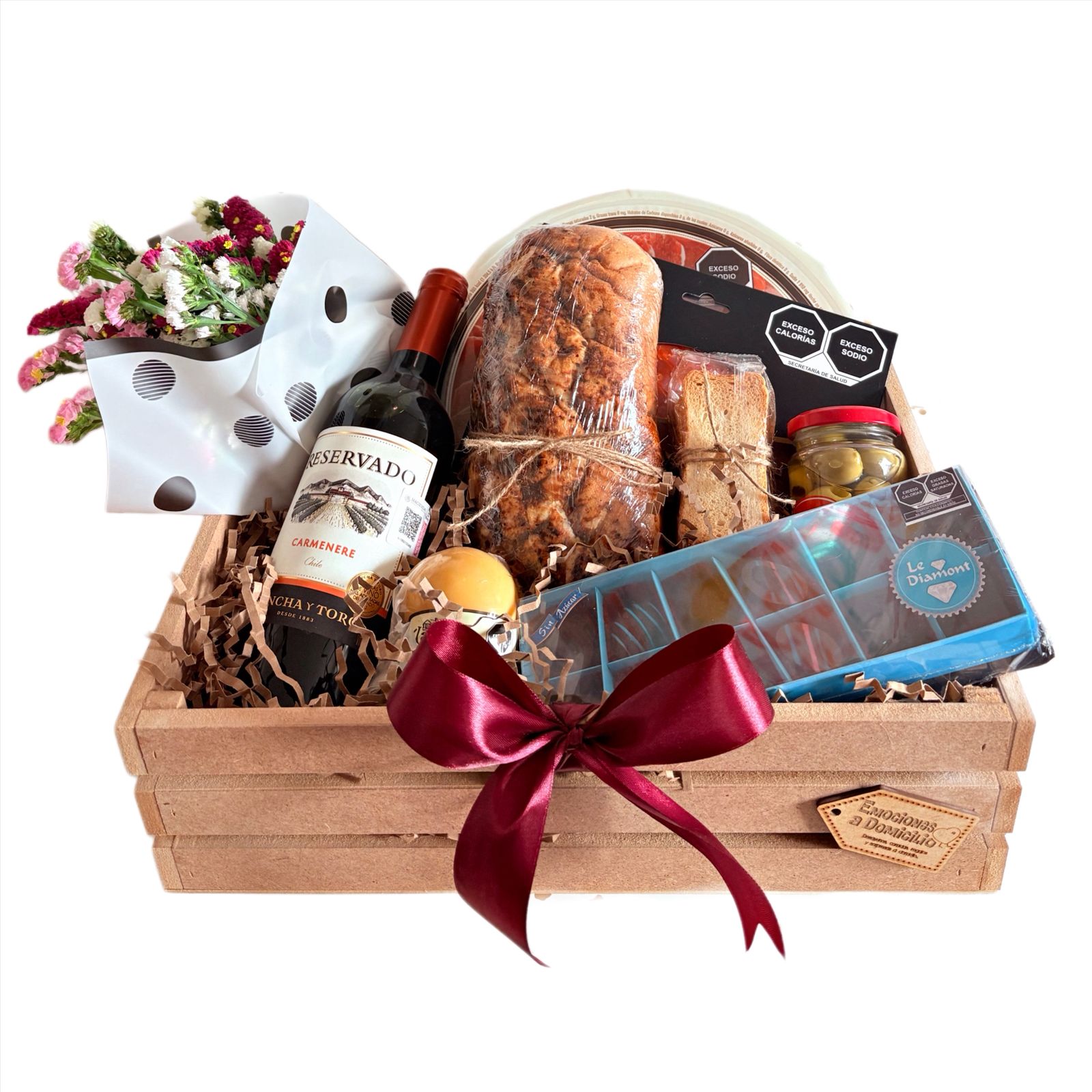 Canasta Gourmet – Vino y Carnes Frías