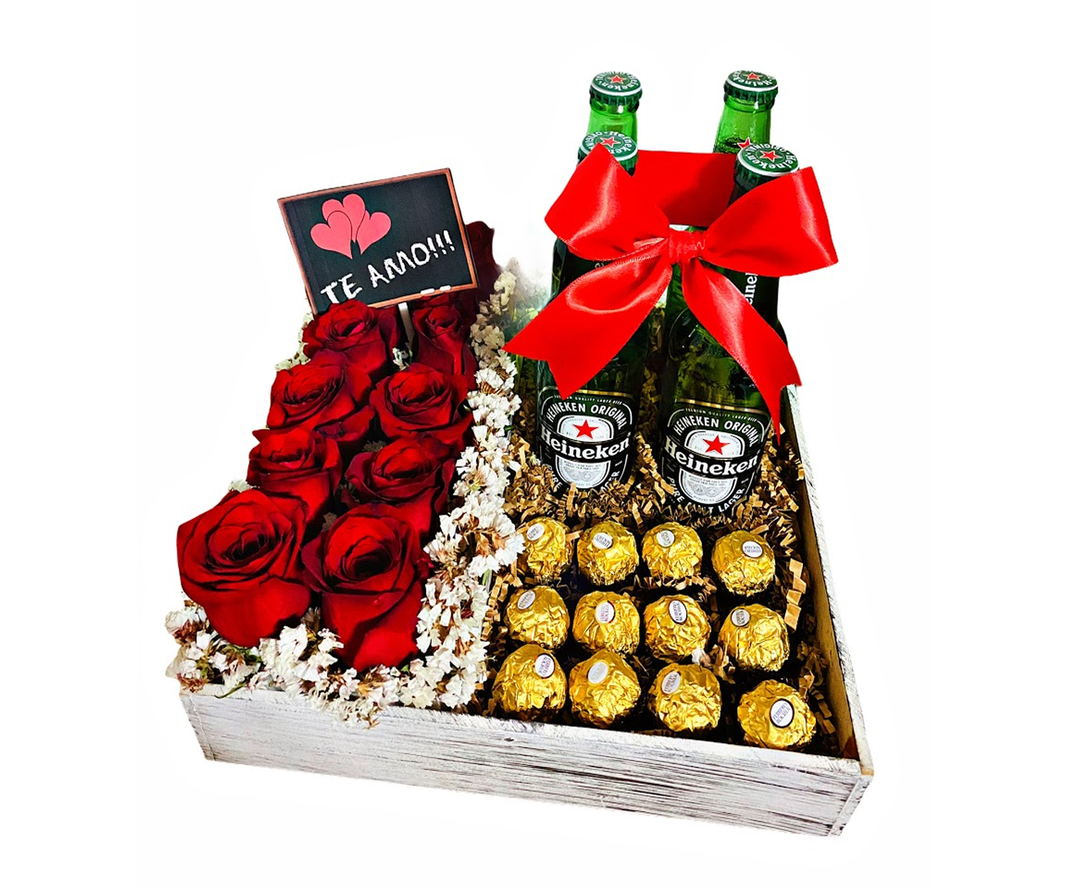 Detalle Ideal – Rosas, Cervezas y Ferrero