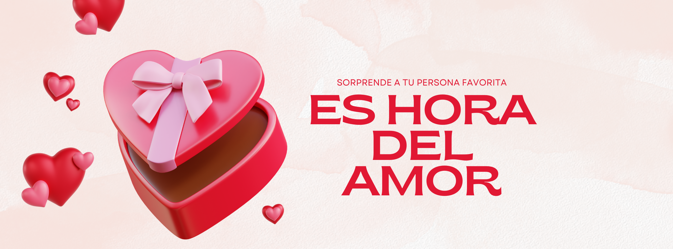 Es hora del amor - caja corazon con chocolates